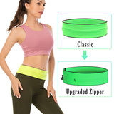 Running Belt Bag Invisible Anti-theft Waist Bag with Zipper Pocket Gym Fitness Jogging 7.2 inch Phone Holder Waist Pack Pouch