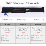 Running Belt Bag Invisible Anti-theft Waist Bag with Zipper Pocket Gym Fitness Jogging 7.2 inch Phone Holder Waist Pack Pouch
