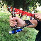 Outdoor Games Hunt NEW Powerful Hunting Slingshot Toys Shot Sports Games Can be folded with wrist rest High quality slingshot