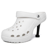 2022 Women Sandals Summer High Heels Light Hole Shoes Clogs EVA New Home Garden Ladies Girls Beach Flat Female Slippers