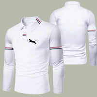 Men'S Polo Shirts Sportswear Casual Long Sleeve Tops Men'S Fashion Print Clothing