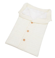 Newborn Baby Winter Warm Sleeping Bags Infant Button Knit Swaddle Wrap Swaddling Stroller Wrap Toddler Blanket Sleeping Bags