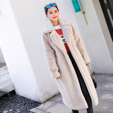 UPPIN Winter Women High Quality Faux Rabbit Fur Coat Long Section Woman Fur Coat Loose Lapel OverCoat Futro Thick Warm Plus Size Female Plush Coats