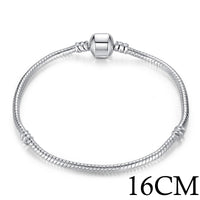 나나나나BAMOER 5 Style Silver Color LOVE Snake Chain Bracel