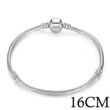 나나나나BAMOER 5 Style Silver Color LOVE Snake Chain Bracel