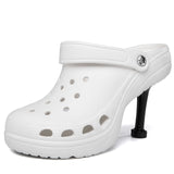 2022 Women Sandals Summer High Heels Light Hole Shoes Clogs EVA New Home Garden Ladies Girls Beach Flat Female Slippers