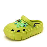 2022 Women Sandals Summer High Heels Light Hole Shoes Clogs EVA New Home Garden Ladies Girls Beach Flat Female Slippers