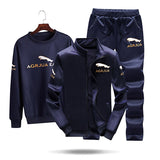 2019 New Men Sets Fashion Autumn Spring Sporting Suit Sweatshirt +Sweatpants Mens Clothing 3 Pieces Sets Slim Tracksuit
