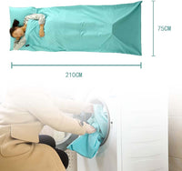 in The Last Two Days Portable Single/Doubles Sleeping Bag Liner Travel and Camping Sheet Traveling Sleeping Bag Liner for Camping/Train Hotel Bedding Sack Easy Clean