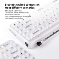 Youpin Lofree 1% Foggy Dual Mode Mechanical Keyboards Wireless Bluetooth Men and Women Office Laptop IPad for Home Office