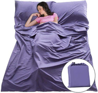 in The Last Two Days Portable Single/Doubles Sleeping Bag Liner Travel and Camping Sheet Traveling Sleeping Bag Liner for Camping/Train Hotel Bedding Sack Easy Clean