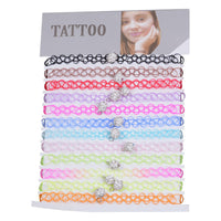 New Collares Vintage Stretch Tattoo Choker Necklaces for Women Girl Charm Gothic Elastic Necklace Female Wedding Gift