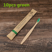 5/10Pcs Eco Friendly Toothbrush Bamboo Resuable Toothbrushes Portable Adult Wooden Soft Tooth Brush for Home Travel Hotel Use