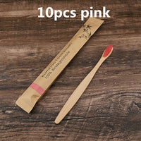 5/10Pcs Eco Friendly Toothbrush Bamboo Resuable Toothbrushes Portable Adult Wooden Soft Tooth Brush for Home Travel Hotel Use