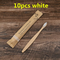 5/10Pcs Eco Friendly Toothbrush Bamboo Resuable Toothbrushes Portable Adult Wooden Soft Tooth Brush for Home Travel Hotel Use