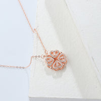 Sterling Silver 925 Clover Necklace Four Leaf Heart Shape Pendant Necklace for Women Hart Luxury Jewelry Sale Dropshipping