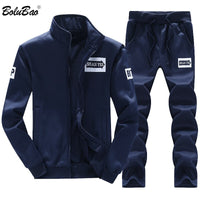 BOLUBAO Men Set Sportswear + Swetpants 2019 Spring Summer Male Clothing Casual Sportswear Tracksuits Sweatshirt Male Set Suit