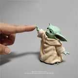 Disney Star Wars 8cm Toy Master Baby Yoda Darth PVC Action Figure Anime Figures Collection Doll mini Toy model for children gift