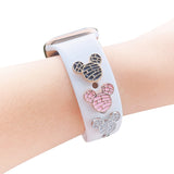 Silicone Strap Decorative Nails For Apple Watch Band Charms Metal Creativity Rivet Accessories for iwatch Rubber Bracelet
