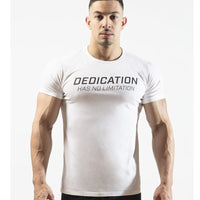 New male T shirt Gyms Tight Cotton T-shirt Mens Bodybuilding Casual Short sleeve Tees Brand Clothing Leisure sport Men Tops
