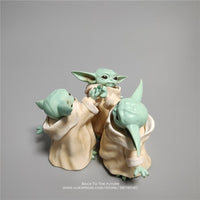 Disney Star Wars 8cm Toy Master Baby Yoda Darth PVC Action Figure Anime Figures Collection Doll mini Toy model for children gift