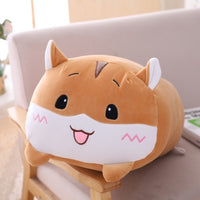 20/60CM Kawaii Elephant Dinosaur Pig Cat Bear Panda Hamster Deer Soft Plush Stuffed Doll Baby Pillow Birthday Gift Toys