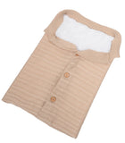 Newborn Baby Winter Warm Sleeping Bags Infant Button Knit Swaddle Wrap Swaddling Stroller Wrap Toddler Blanket Sleeping Bags