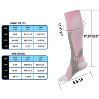 Brothock Compression Socks for Women & Men Presure Running Athletic Nursing Flight Travel Crossfit Curing Varicose Veins Socks