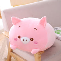 20/60CM Kawaii Elephant Dinosaur Pig Cat Bear Panda Hamster Deer Soft Plush Stuffed Doll Baby Pillow Birthday Gift Toys