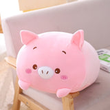 20/60CM Kawaii Elephant Dinosaur Pig Cat Bear Panda Hamster Deer Soft Plush Stuffed Doll Baby Pillow Birthday Gift Toys