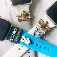 Silicone Strap Decorative Nails For Apple Watch Band Charms Metal Creativity Rivet Accessories for iwatch Rubber Bracelet