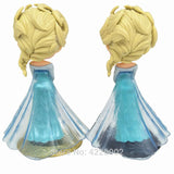 SnowSnowSnow Queen Elsa Anna Q Posket Model PVC Action Figures Princess Cartoon Anime Dolls Figurines Kids Toys cake topper Party Decor