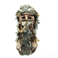 Mask Tactical Leaf Woods Outdoor Fishing Headgear 3D Camouflage Full Face Camo Millitary Hunting Polyester Breathable