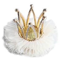 Children Kidds Girl Princess Rhinestone Crystal Lace Crown Hairpin Clip New Style Gift Decoration Accessory