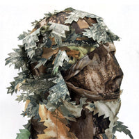 Mask Tactical Leaf Woods Outdoor Fishing Headgear 3D Camouflage Full Face Camo Millitary Hunting Polyester Breathable