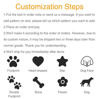 Dog ID Tag Dog Name Tag Custom Name Labels Reflective Label Luminous Personalized Stickers for Dog Harness Tag Pets Supplies