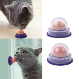 Healthy Cat Snacks Catnip Sugar Candy Licking Solid Nutrition Gel Energy Ball Toy for Cat Increase Drinking Water Help Digestion