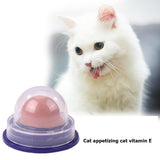 Healthy Cat Snacks Catnip Sugar Candy Licking Solid Nutrition Gel Energy Ball Toy for Cat Increase Drinking Water Help Digestion