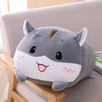 20/60CM Kawaii Elephant Dinosaur Pig Cat Bear Panda Hamster Deer Soft Plush Stuffed Doll Baby Pillow Birthday Gift Toys