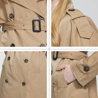 Astrid New Spring Autumn Trench Coat long Fashion Windproof  hood large size Outwear Windbreaker female clothing 7246