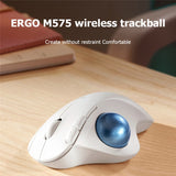 Logitech ERGO M575 Wireless Trackball Ergonomic Mouse 5 Buttons Wireless 2.4 GHz Mice for Office Drawing Computer Accessories