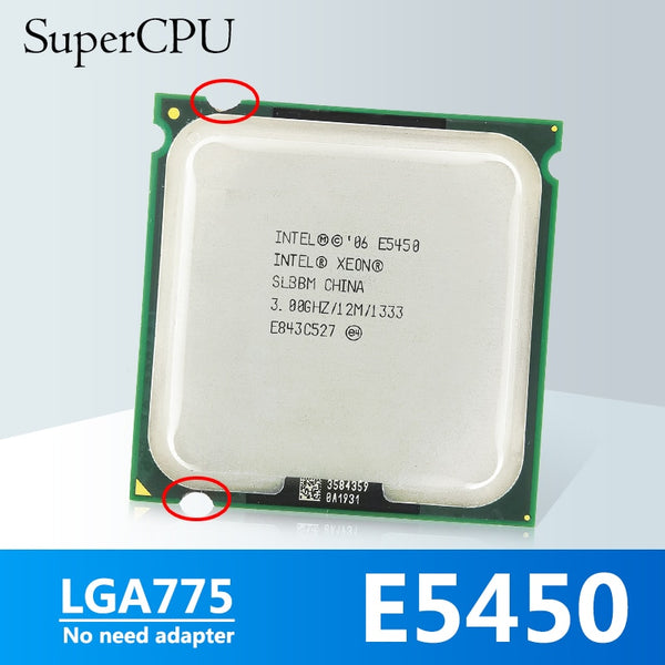 Intel Xeon E5450 3.00GHz CPU Processor 12M 80W 1333 LGA 775 mainboard no need adapter Desktop equal to intel Q9650