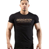 New male T shirt Gyms Tight Cotton T-shirt Mens Bodybuilding Casual Short sleeve Tees Brand Clothing Leisure sport Men Tops