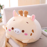 20/60CM Kawaii Elephant Dinosaur Pig Cat Bear Panda Hamster Deer Soft Plush Stuffed Doll Baby Pillow Birthday Gift Toys