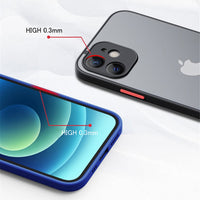 Luxury Shockproof Matte Bumper Phone Case for Iphone 11 13 12 Pro Max Mini X XR Xs 8 6 7 plus Soft Silicone Transparent Cover
