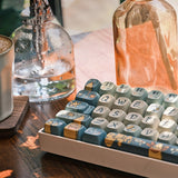 New 68/100 Keys Lofree Theme Keycap Wireless Bluetooth For Mechanical Keyboard Originality Dye Sublimation PBT Keycap