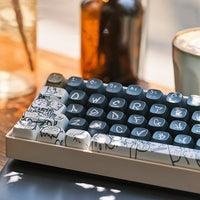 New 68/100 Keys Lofree Theme Keycap Wireless Bluetooth For Mechanical Keyboard Originality Dye Sublimation PBT Keycap
