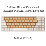 New 68/100 Keys Lofree Theme Keycap Wireless Bluetooth For Mechanical Keyboard Originality Dye Sublimation PBT Keycap