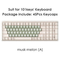 New 68/100 Keys Lofree Theme Keycap Wireless Bluetooth For Mechanical Keyboard Originality Dye Sublimation PBT Keycap