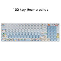 New 68/100 Keys Lofree Theme Keycap Wireless Bluetooth For Mechanical Keyboard Originality Dye Sublimation PBT Keycap